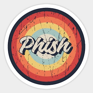 circle vintage - phish Sticker